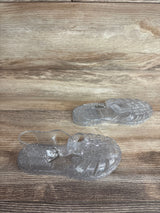 Kidsun Fisher Man Jelly Sandals Clear Glitter sz 9c