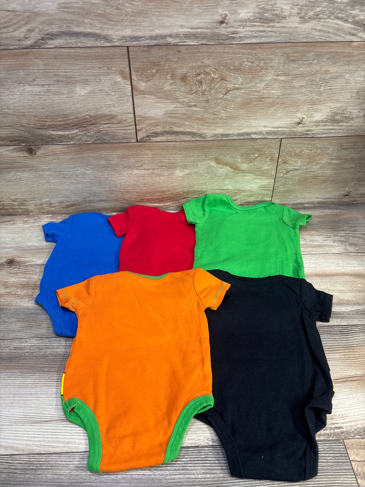 Justice League 5pk Bodysuits Blue sz 3-6m