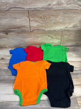 Justice League 5pk Bodysuits Blue sz 3-6m