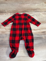 Old Navy Buffalo Plaid Blanket Sleeper Red sz 0-3m