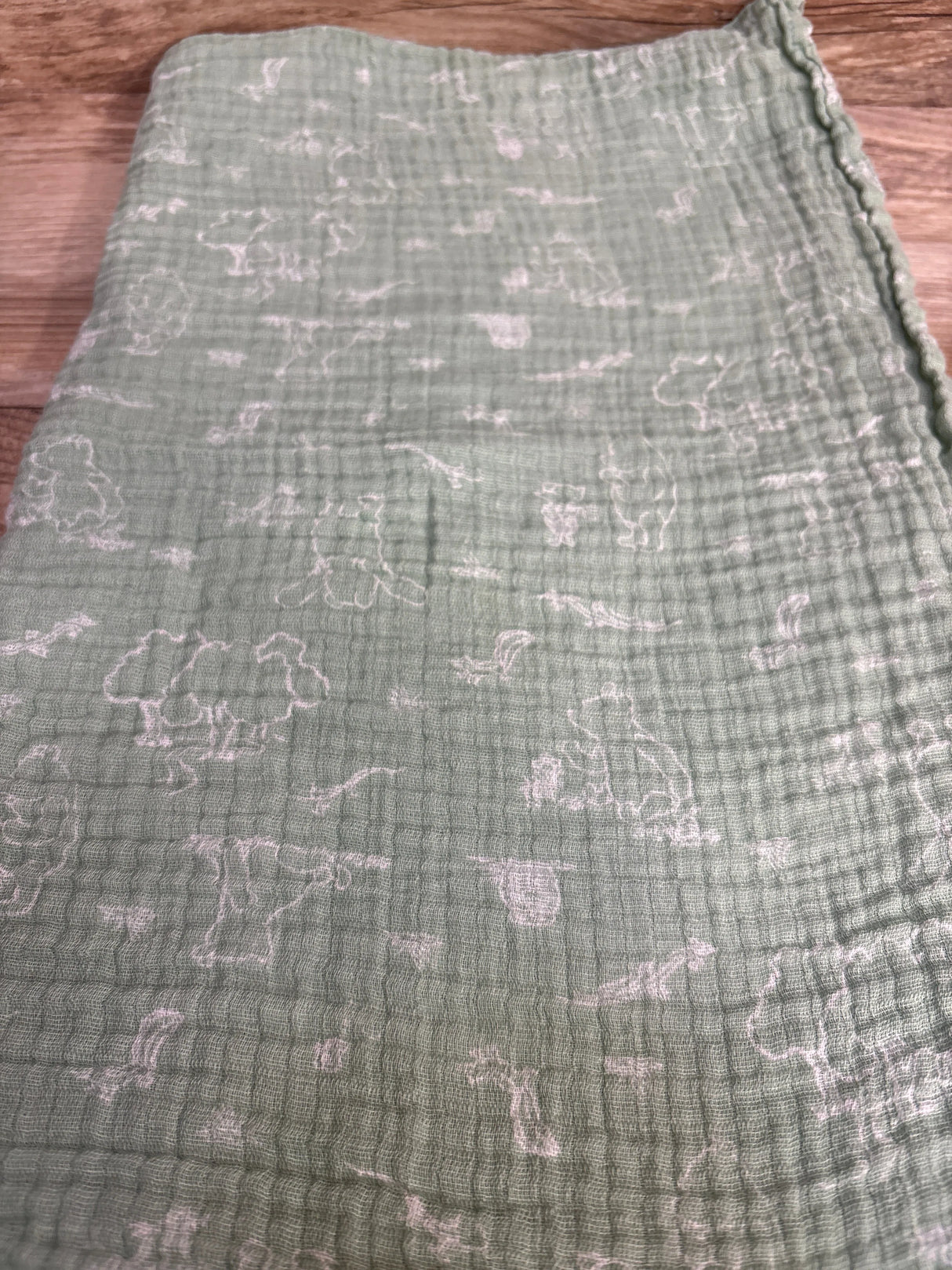 Aden + Anais x Disney Baby Muslin Swaddle Blanket, Winnie the Pooh Green