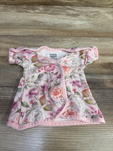 Perfectly Preemie NICU Friendly Bamboo Open-Shoulder Wrap Dress Pink sz Preemie