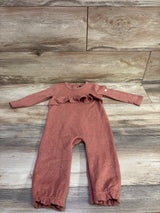 7 For All Mankind Knit Ruffle Coverall Pink sz 12m