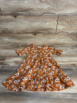 Little Lass Floral Dress Brown sz 5T