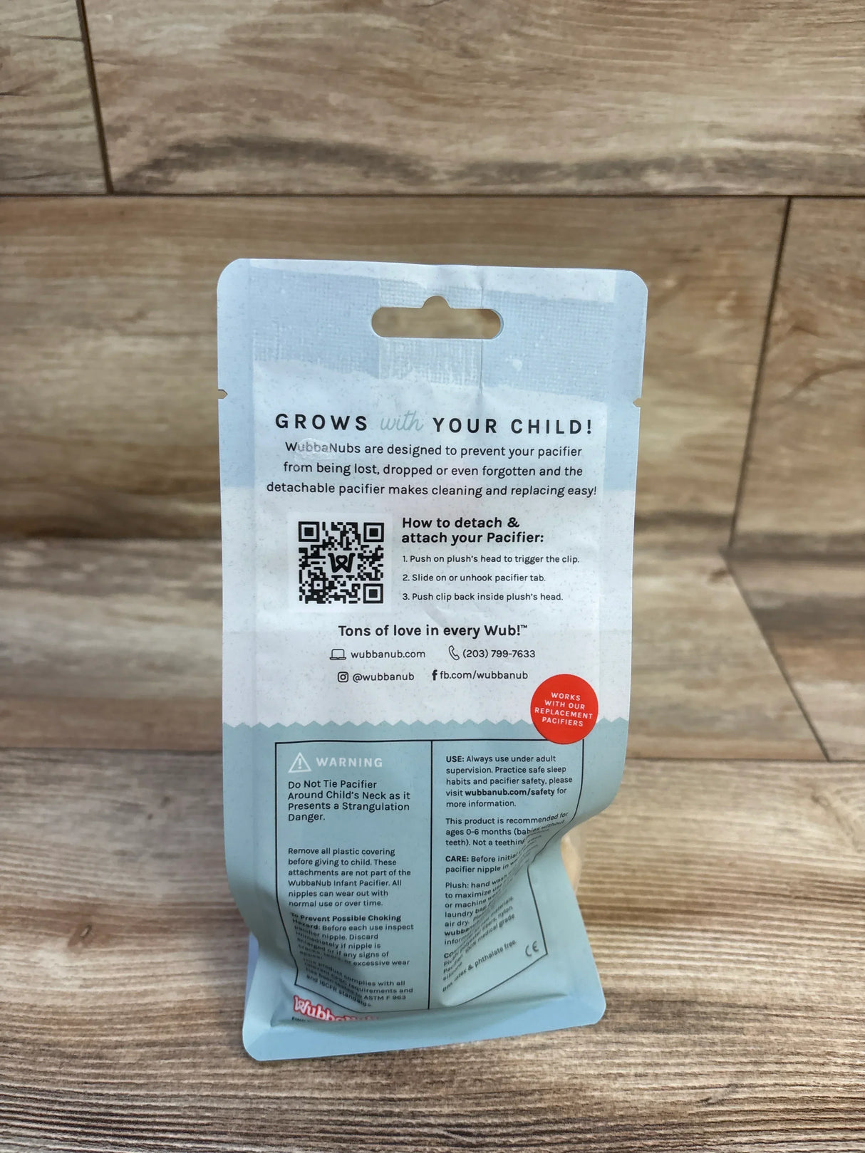 NEW WubbaNub Baby Bear Detachable Pacifier