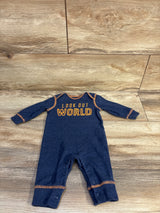Simple Joys Look Out World Coverall Blue sz 0-3m
