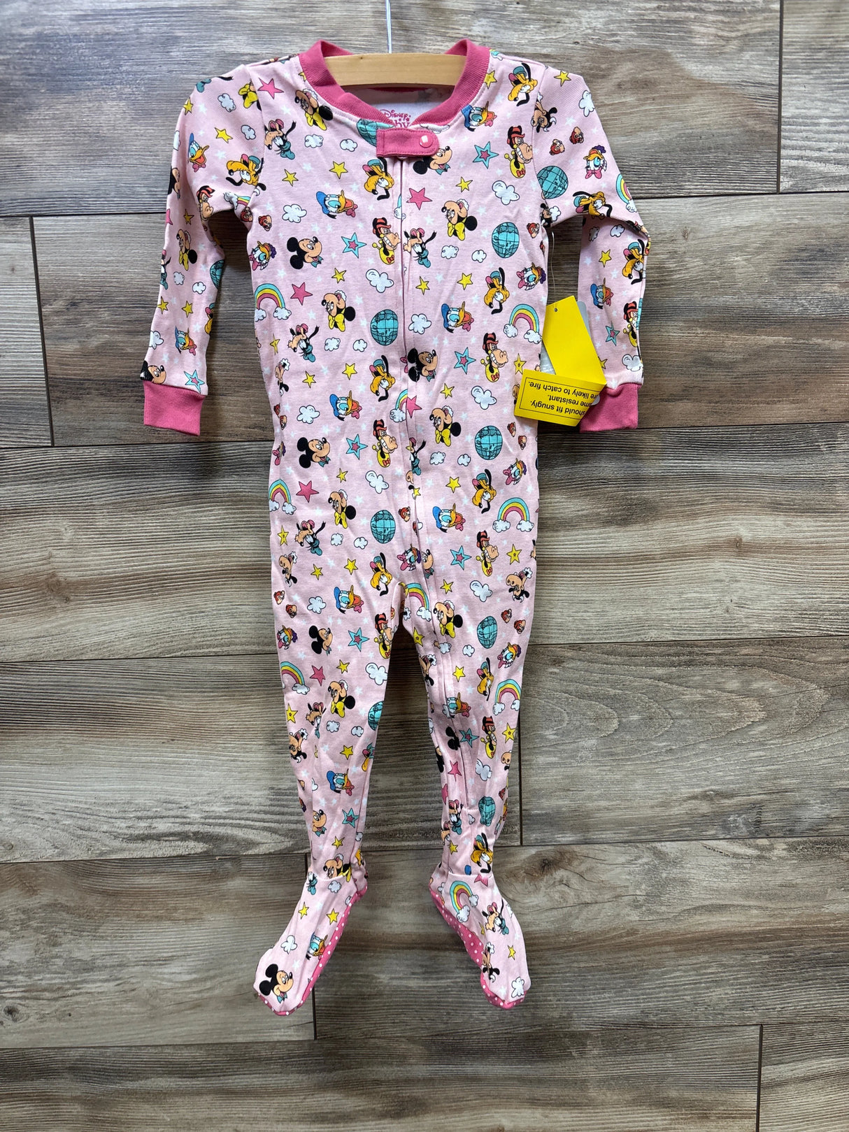NEW Disney Shop Mickey Mouse Sleeper Pink sz 18-24m