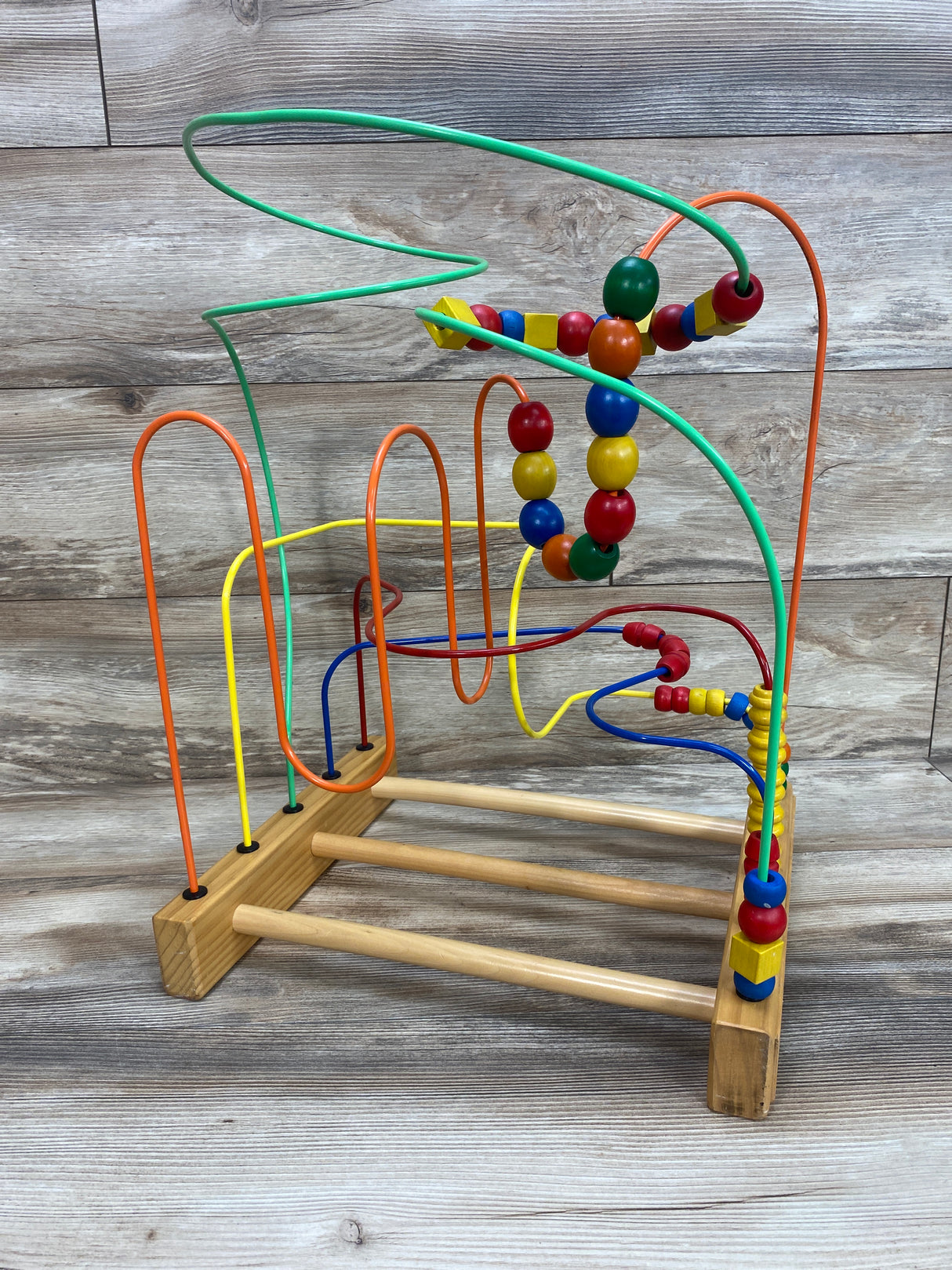 Educo Original Supermaze Wooden Bead Roller Coaster