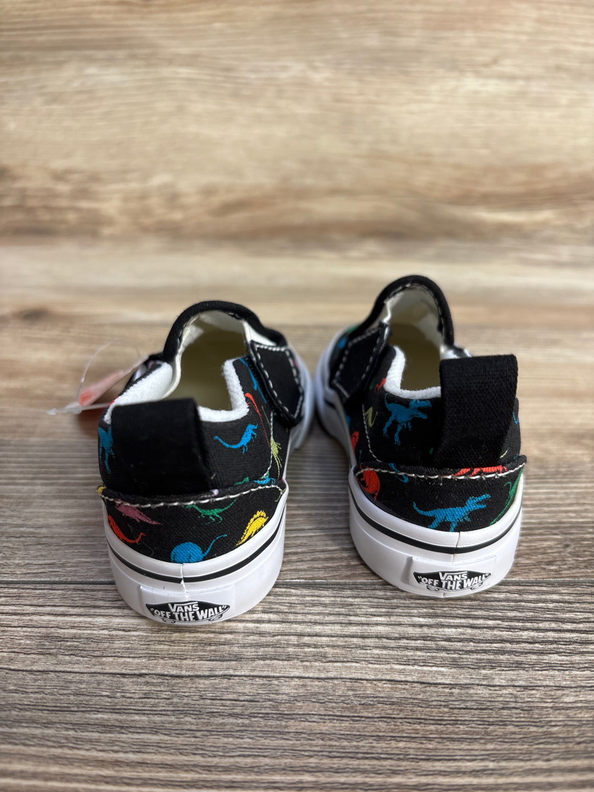 NEW Vans Slip-On V Dino Print, Black sz 5c