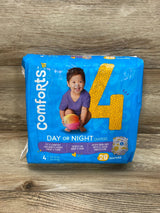 NEW Comforts Day or Night Baby Diapers Size 4, 28Ct., 22-37 lbs