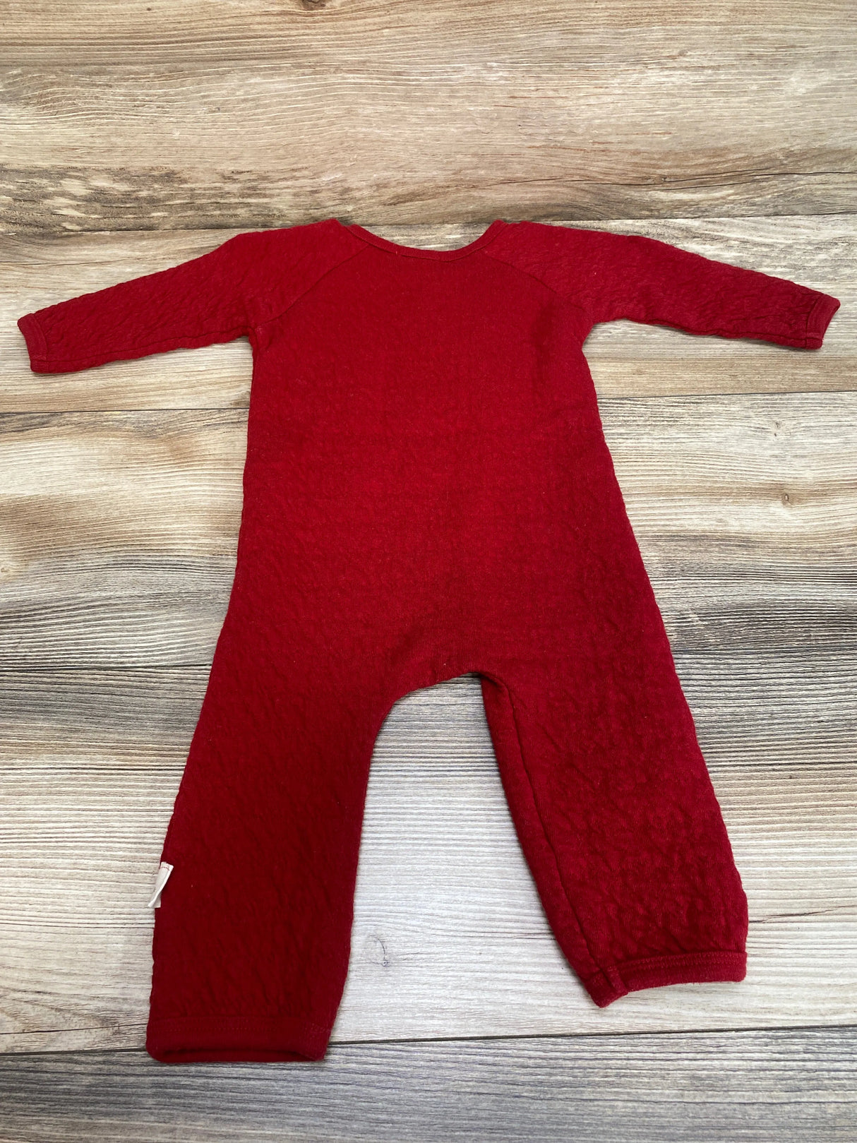 Burt's Bees Red Quilted Kimono Coverall sz 0-3m