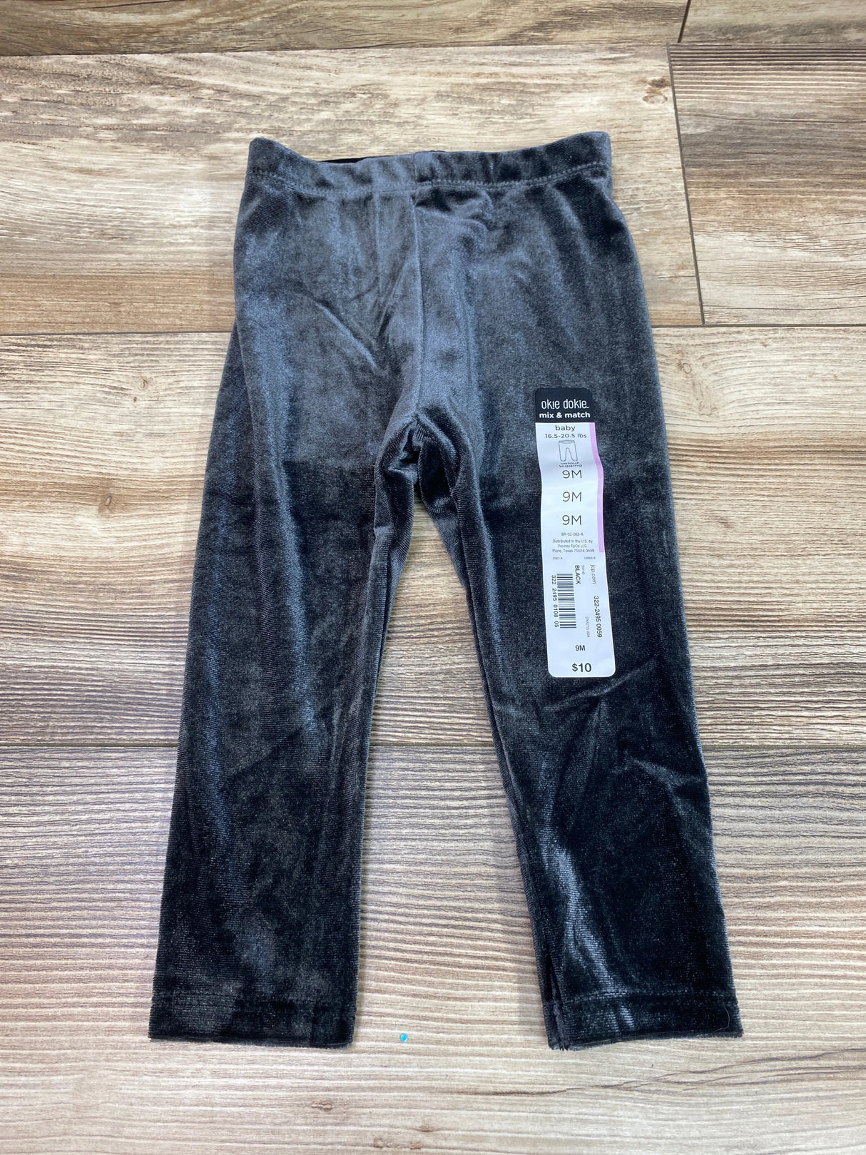 NEW Okie Dokie Velour Leggings sz 9m