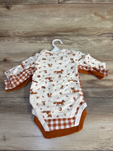 NEW Willow + Whimsy 3pk Waffle Knit Bodysuits Carmel sz 0-3m