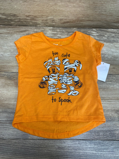 NEW Disney Too Cute To Spook Shirt Orange sz 12m - Me n Mommy To Be
