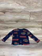 Old Navy Waffle Knit Long Sleeve Shirt Navy sz 3T