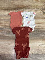 Carter's 3pk Bodysuits Brown sz Preemie