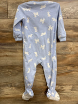 Carter's Poodle Blanket Sleeper Blue sz 2T
