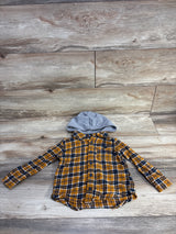 Old Navy Hooded Flannel Yellow sz 3T