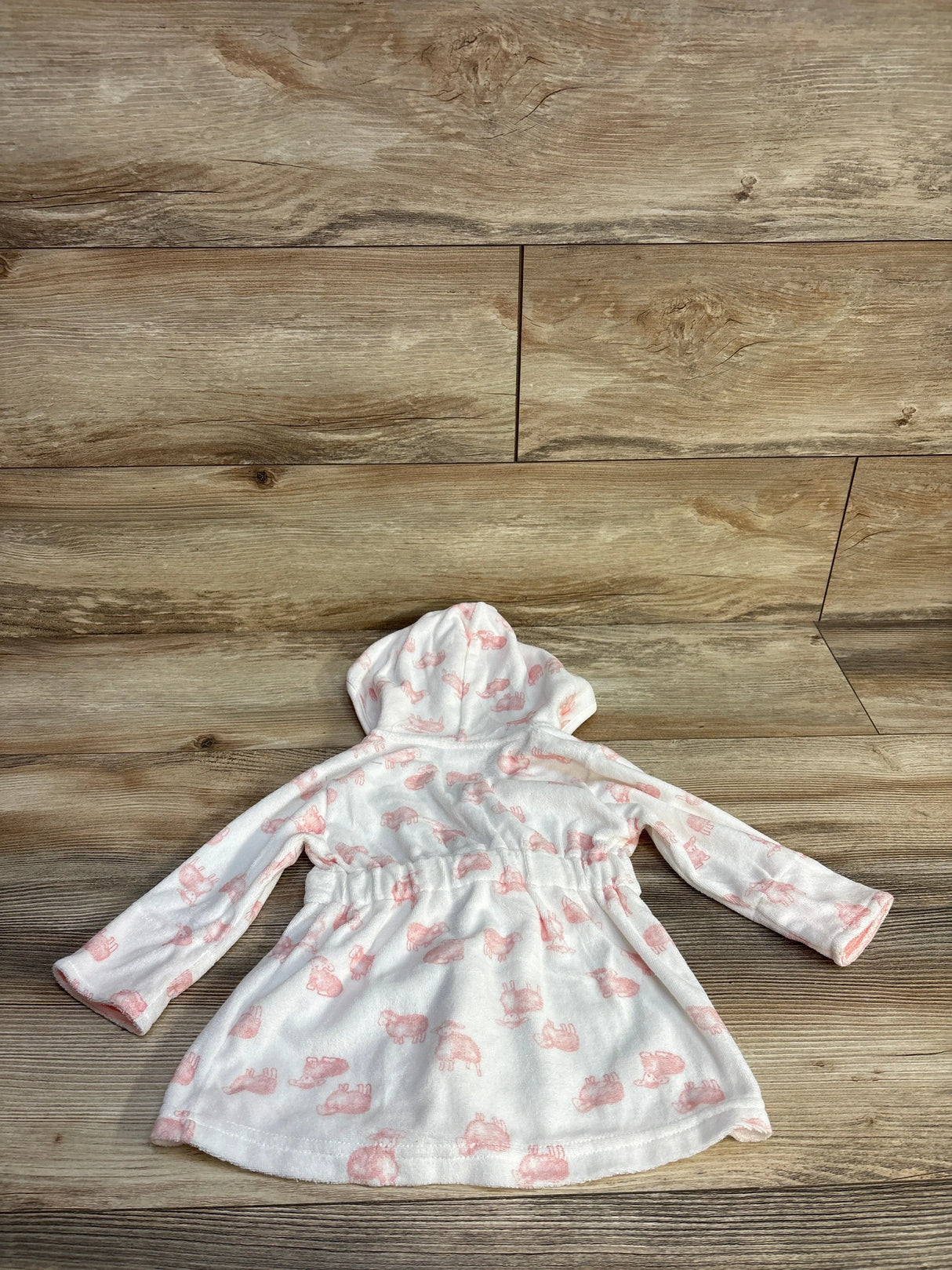 Just One You Sheep Print Robe White sz 0-9m - Me n Mommy To Be