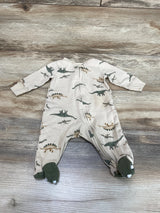 Carter's Dinosaur Print Sleeper Beige sz 3m