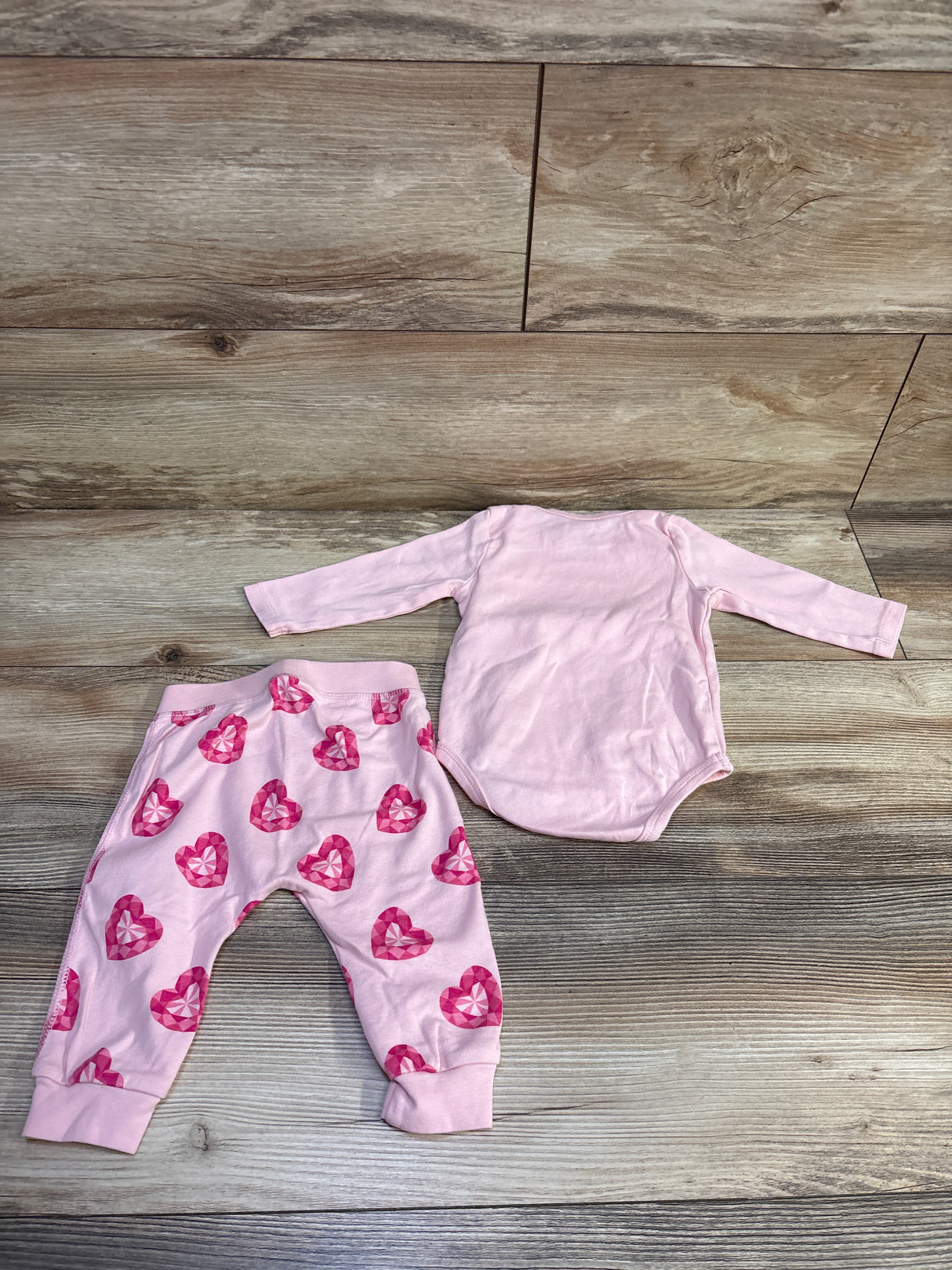 Monica + Andy x Paris Hilton 2pc Bodysuit & Pants Set Pink sz 6-9m