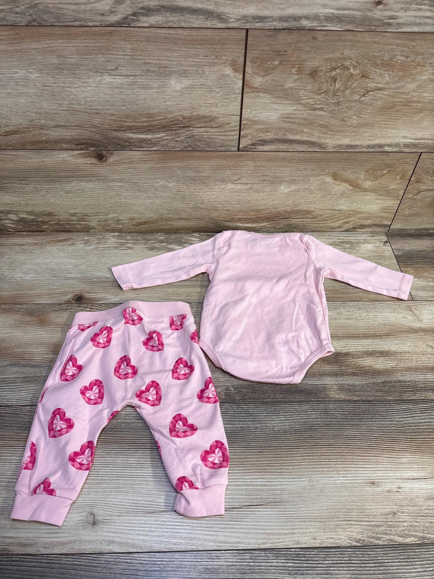 Monica + Andy x Paris Hilton 2pc Bodysuit & Pants Set Pink sz 6-9m