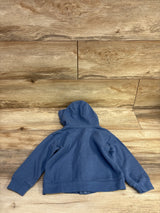 Child Of Mine Waffle Knit Zip Jacket Blue sz 2T