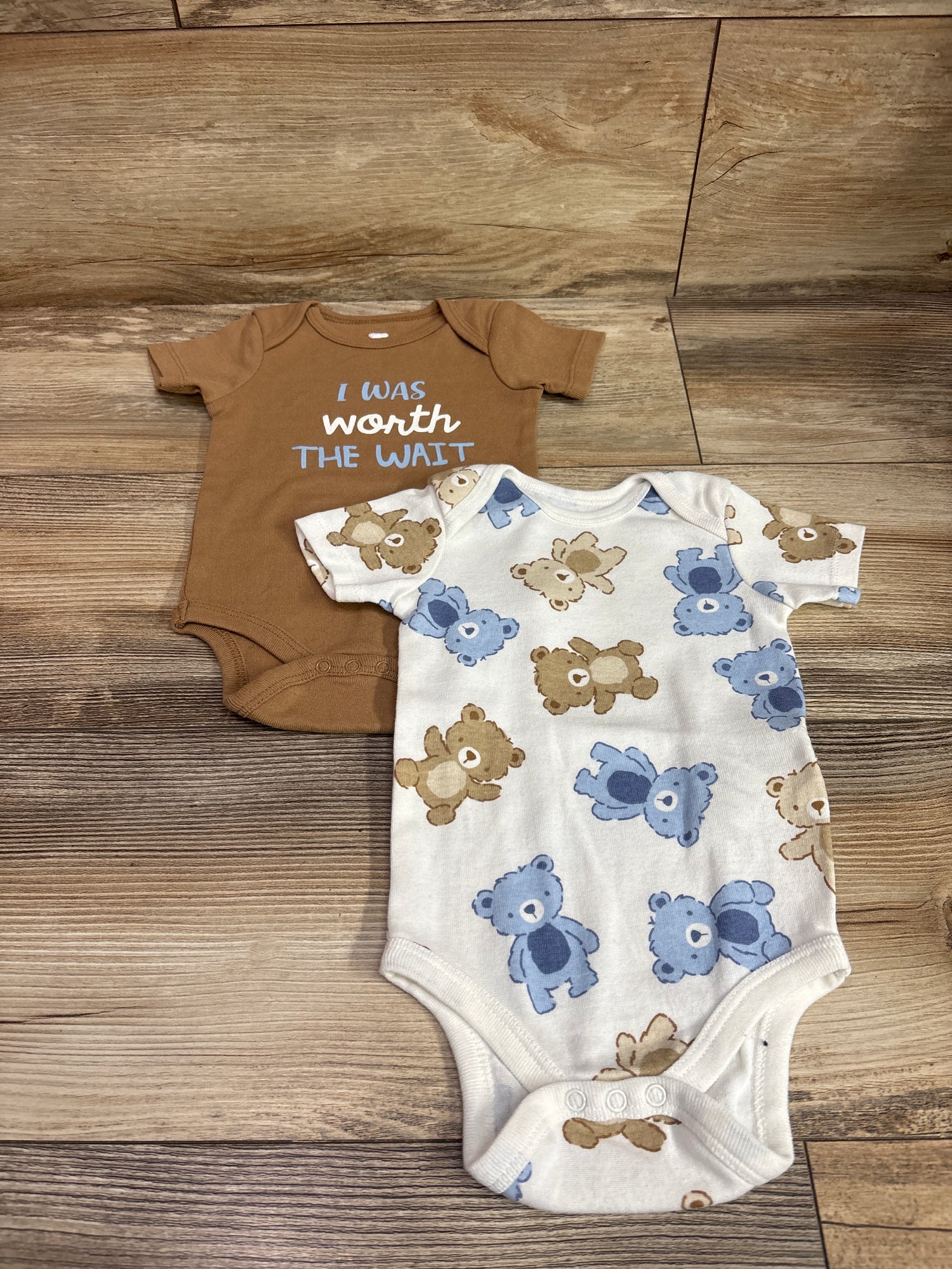 Koala Baby 2pk Bodysuits Brown sz 3-6m