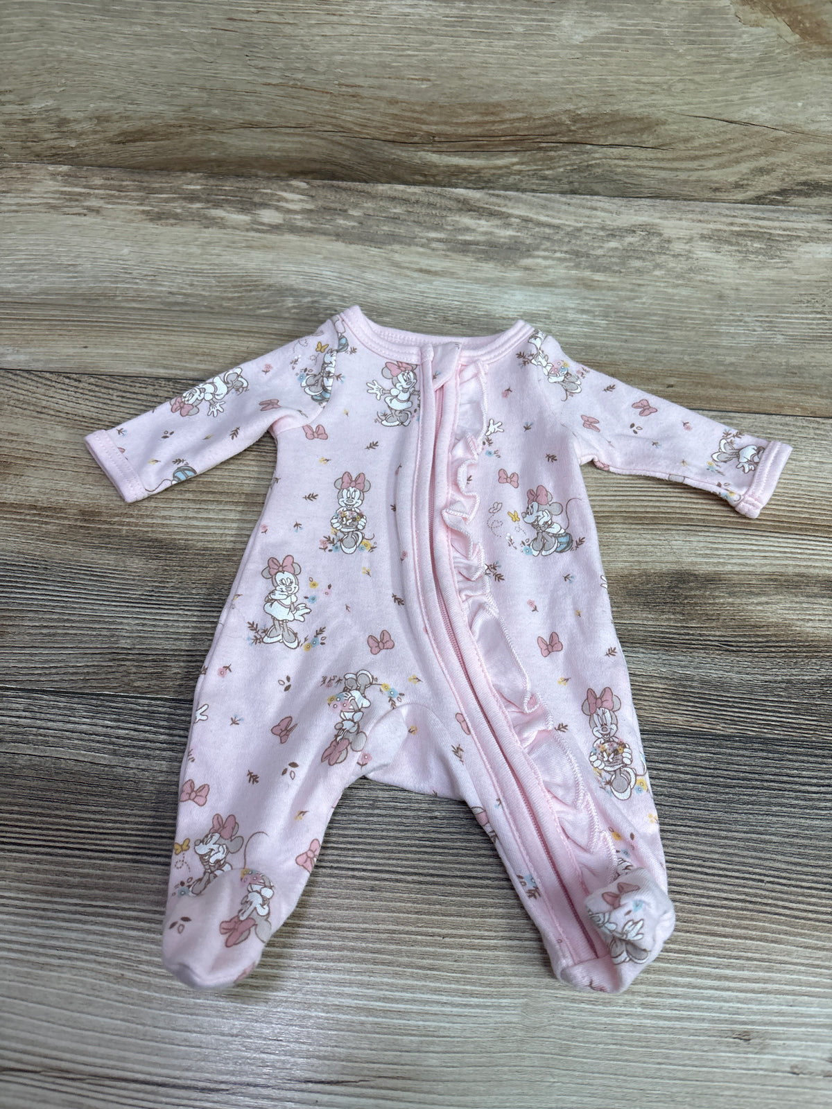 Disney Baby Minnie Mouse Sleeper Pink sz Preemie
