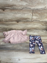 Cynthia Rowley 2pc Top & Leggings Pink sz 0-3m