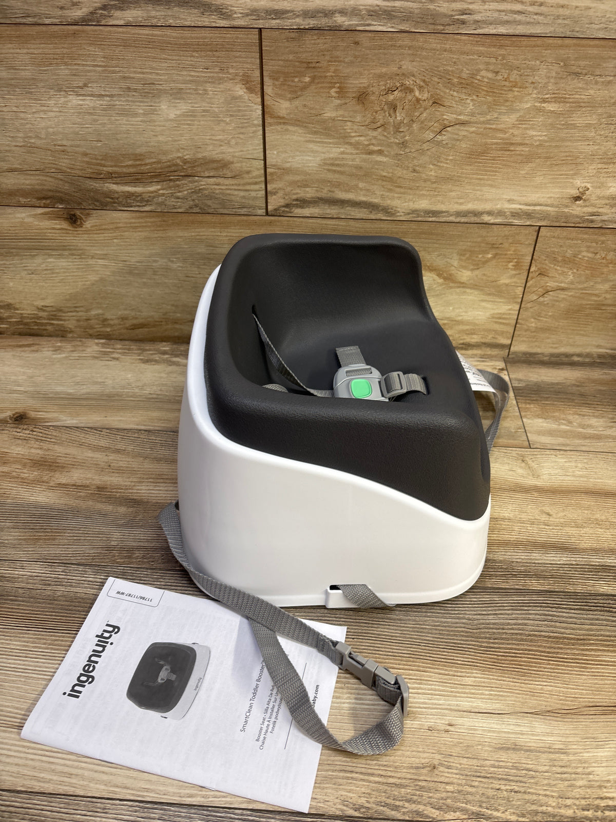 NEW Ingenuity SmartClean Toddler Booster Seat Grey