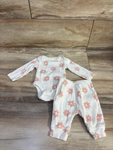 Cloud Island Ribbed 2pc Bodysuit & Pants Ivory sz Newborn