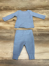 Simple Joys 2pc Thermal Shirt & Pants Blue sz Newborn