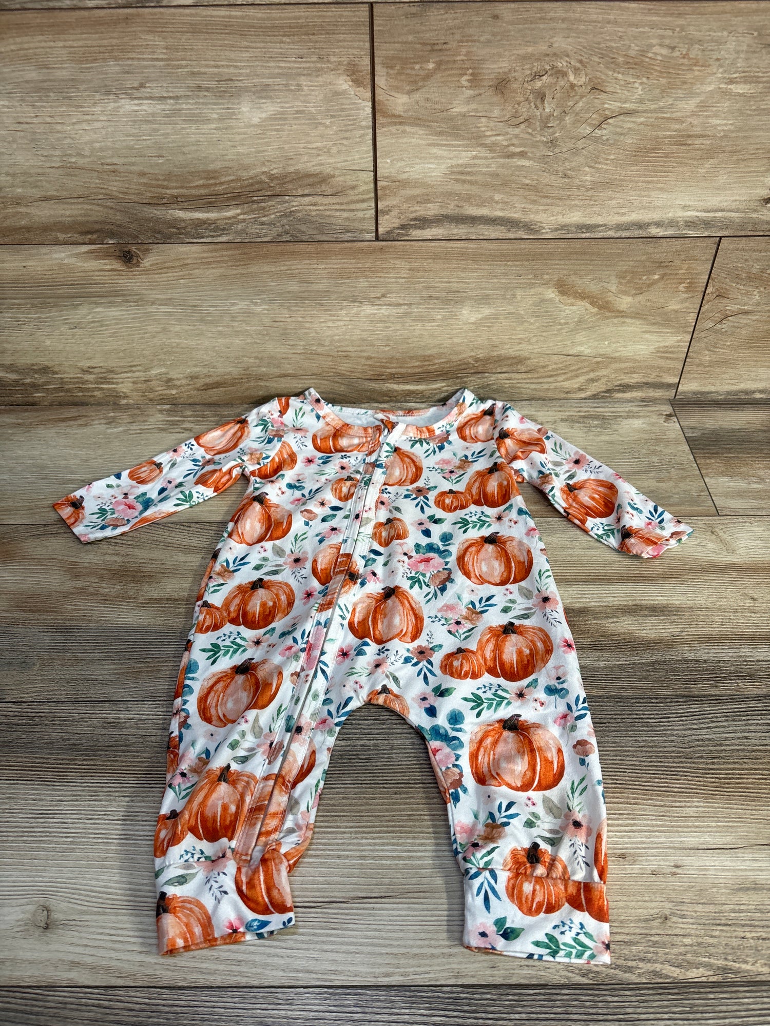 Inscorn Pumpkin Print Coverall White sz 6-9m