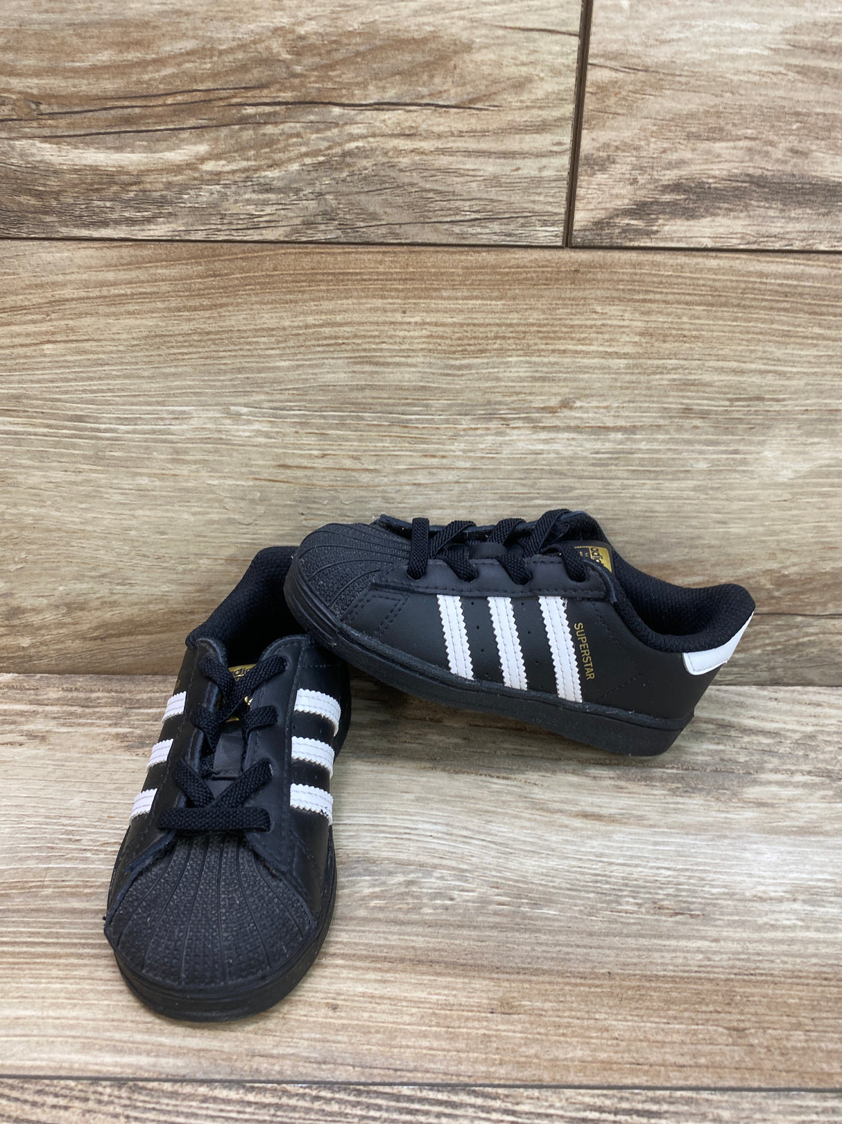 Adidas Superstar Shoes Black Sz 8c