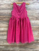H&M Sequined Tulle Dress Hot Pink sz 5T