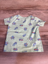 Carter's Short Sleeve Shirt Green sz 24m