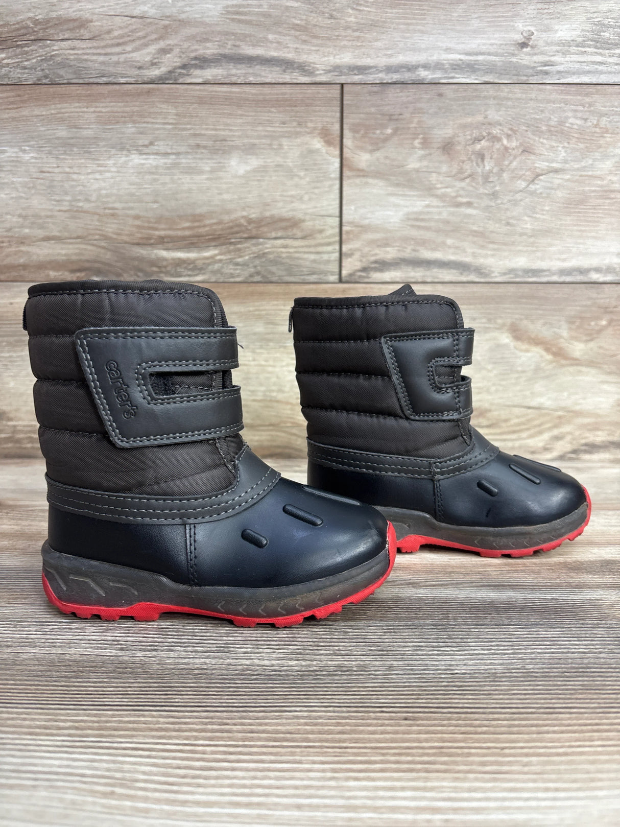 Carter's Light Up Snow Boots Grey sz 9c