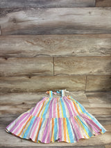 Cat & Jack Striped Tank Dress Beige sz 3T