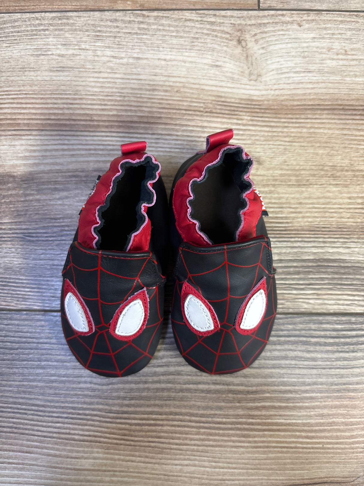 Robeez x Marvel Miles Morales Soft Sole Shoes Black sz 2/3c