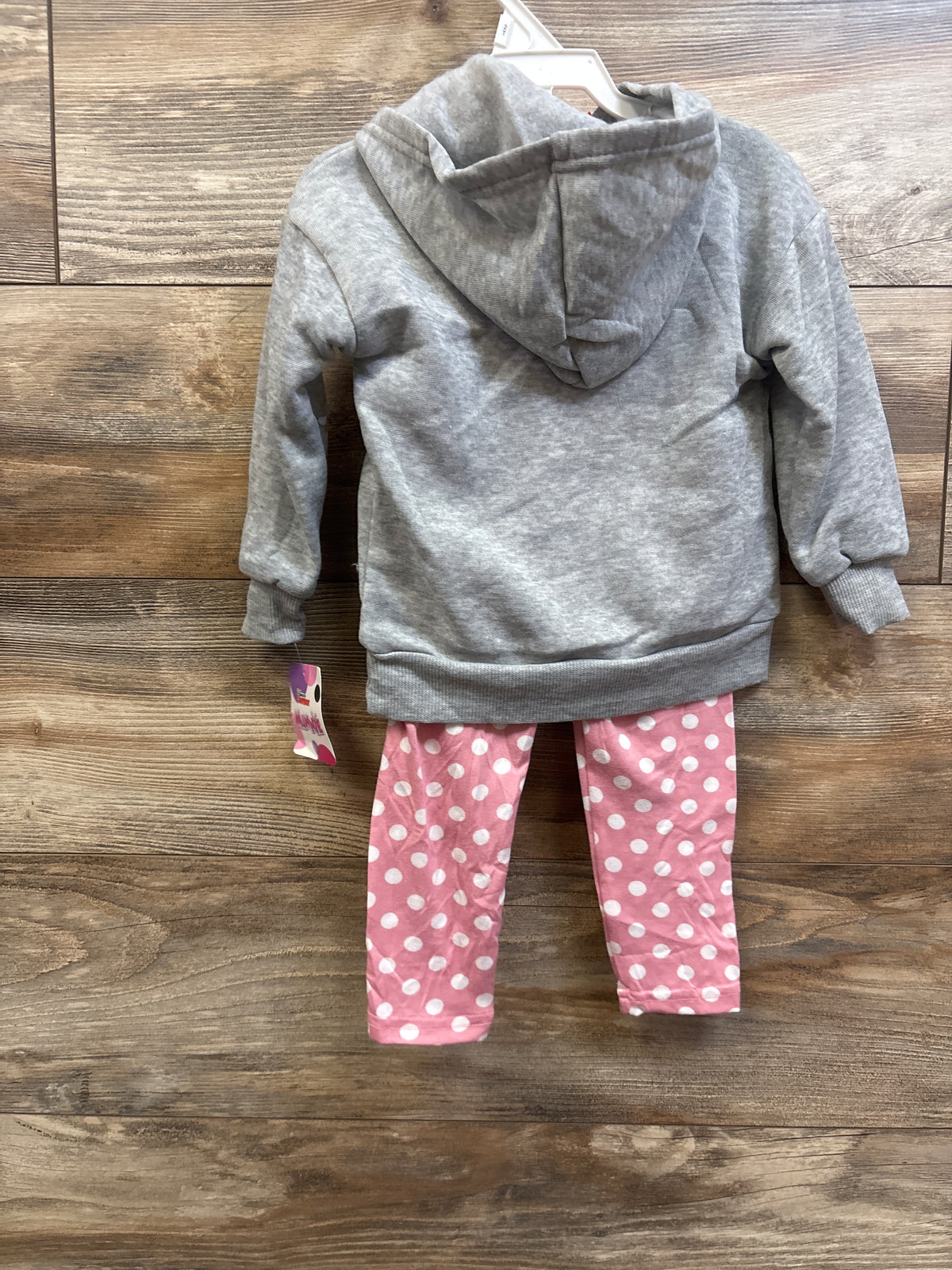 NEW Disney Junior Minnie Mouse 2pc Sweatshirt & Pants Set Grey sz 2T
