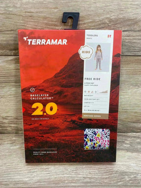 NEW Terramar 2pc Mid Wight Base Layer Set White sz 3T - Me n Mommy To Be
