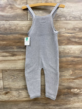 NEW Little Planet Organic Knit Overalls Grey sz 24m