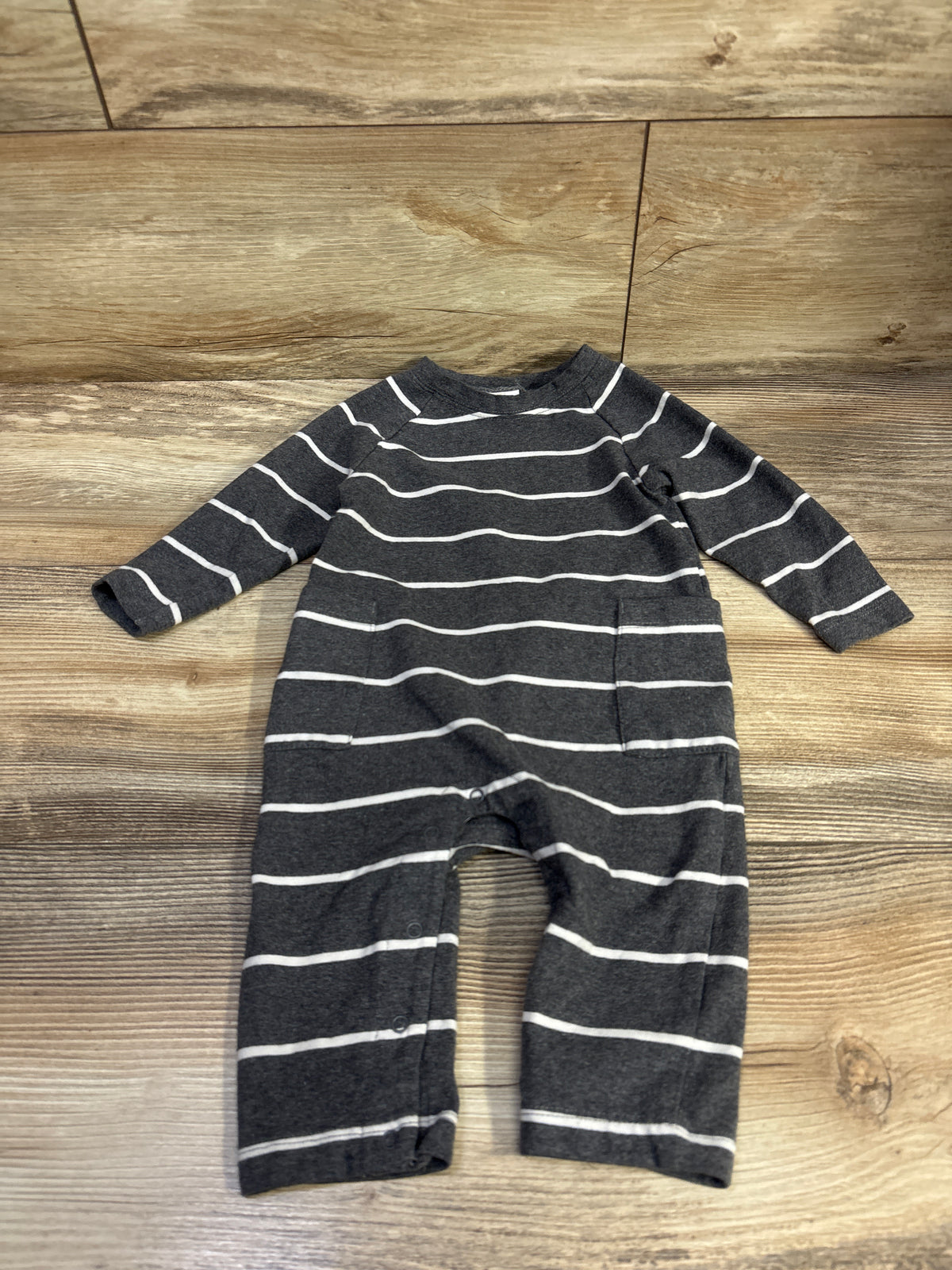 Ever & Ever Striped Coverall Grey sz 6m