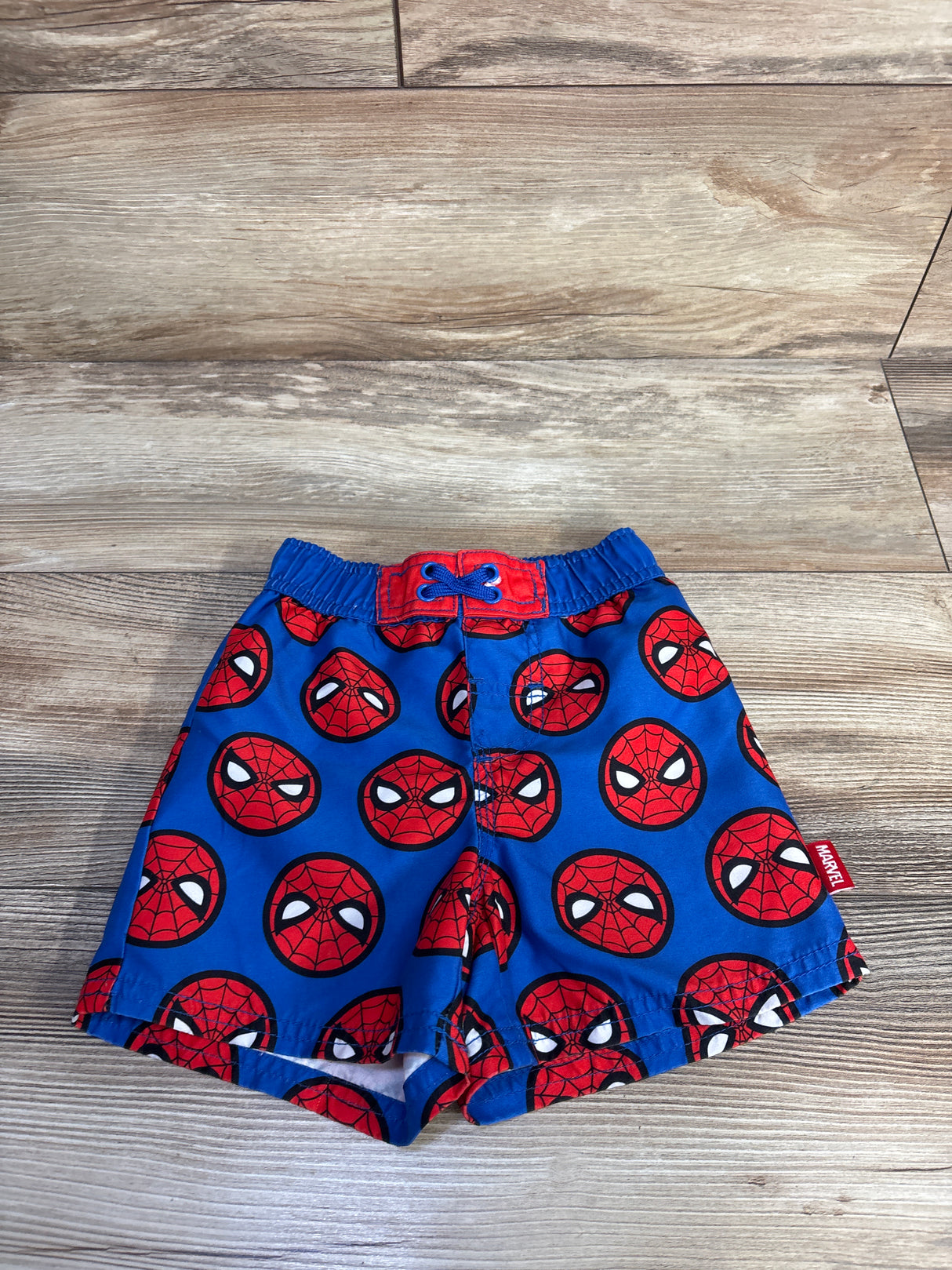 Disney Store Marvel Spider-Man Swim Trunks Blue sz 3T