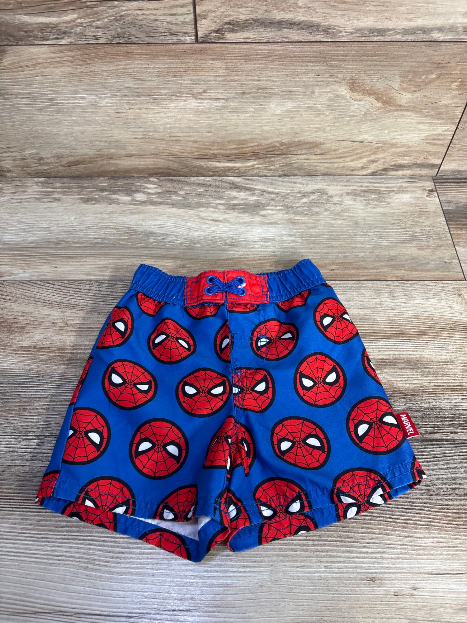 Disney Store Marvel Spider-Man Swim Trunks Blue sz 3T