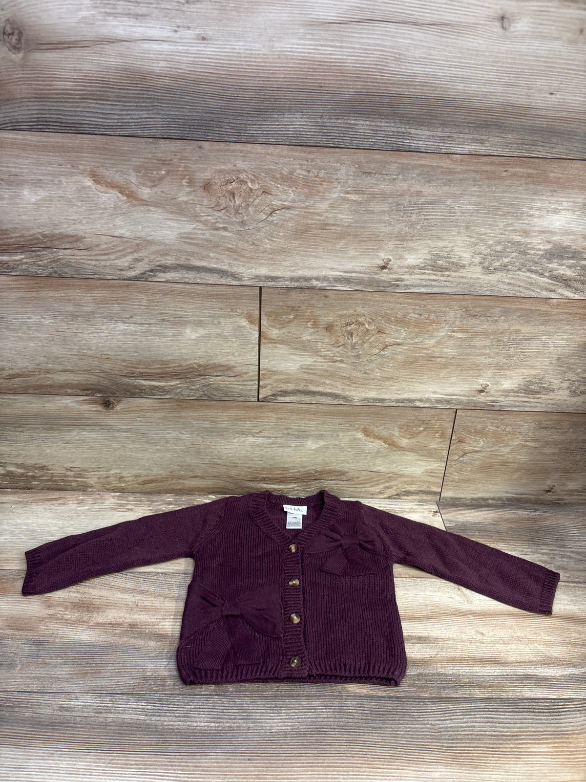 Nicole Miller Knit Button-Front Cardigan Purple sz 24m