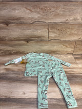 NEW Cat & Jack 2pc Velour Pajama Set Green sz 2T