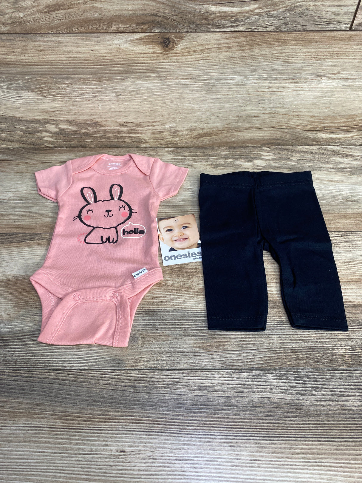 NEW Onesies Brand Hello Bodysuit & Pants Pink sz Newborn