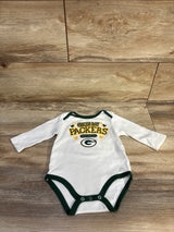 NFL Team Apparel Green Bay Packers Bodysuit White sz 3/6m